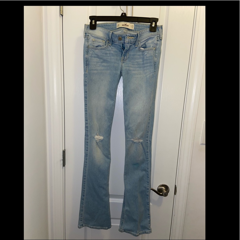 Hollister low rise flare bottom jeans
